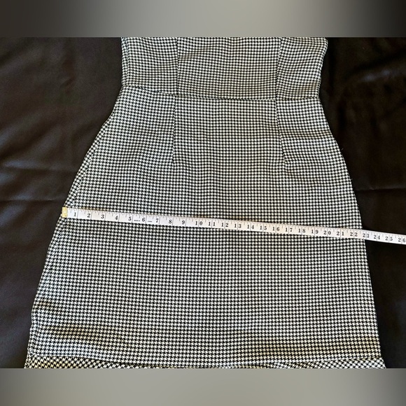 SHEIN Daisy Mermaid Dress Size Large Black & Silver Pattern Zipper Polyester - Picture 6 of 8